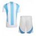 Maglie da calcio Argentina Prima Maglia Bambino Copa America 2024 Manica Corta (+ Pantaloni corti)